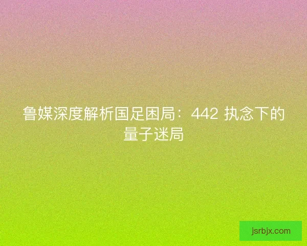 鲁媒深度解析国足困局：442 执念下的量子迷局